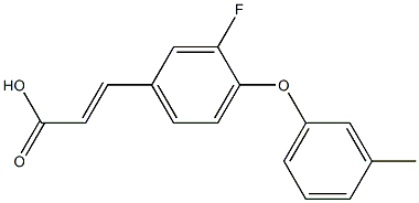 3-[3-fluoro-4-(3-methylphenoxy)phenyl]prop-2-enoic acid Structure