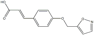 3-[4-(1,2-oxazol-5-ylmethoxy)phenyl]prop-2-enoic acid Structure