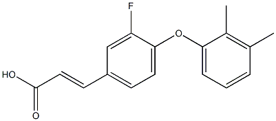 3-[4-(2,3-dimethylphenoxy)-3-fluorophenyl]prop-2-enoic acid Structure