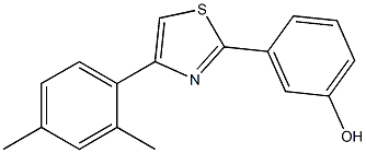 3-[4-(2,4-dimethylphenyl)-1,3-thiazol-2-yl]phenol Structure