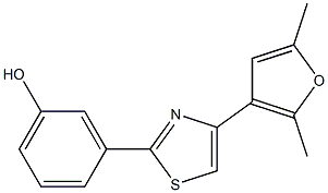 3-[4-(2,5-dimethylfuran-3-yl)-1,3-thiazol-2-yl]phenol