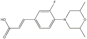  3-[4-(2,6-dimethylmorpholin-4-yl)-3-fluorophenyl]prop-2-enoic acid