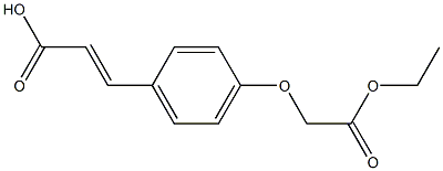 3-[4-(2-ethoxy-2-oxoethoxy)phenyl]prop-2-enoic acid Structure