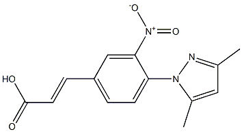 3-[4-(3,5-dimethyl-1H-pyrazol-1-yl)-3-nitrophenyl]prop-2-enoic acid