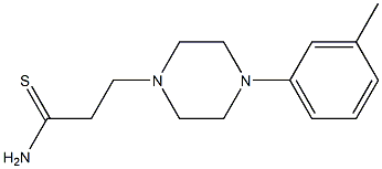 3-[4-(3-methylphenyl)piperazin-1-yl]propanethioamide 结构式