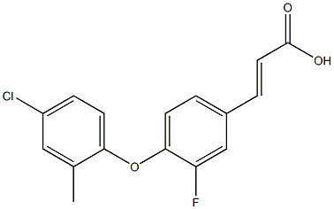 3-[4-(4-chloro-2-methylphenoxy)-3-fluorophenyl]prop-2-enoic acid