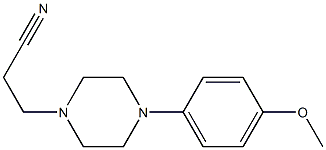 3-[4-(4-methoxyphenyl)piperazin-1-yl]propanenitrile Struktur