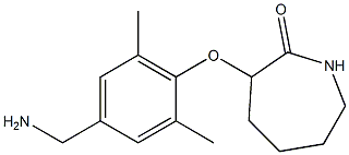3-[4-(aminomethyl)-2,6-dimethylphenoxy]azepan-2-one Structure