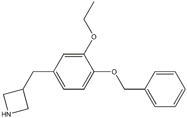 3-[4-(benzyloxy)-3-ethoxybenzyl]azetidine Structure