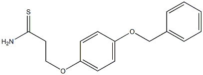 3-[4-(benzyloxy)phenoxy]propanethioamide