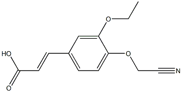 3-[4-(cyanomethoxy)-3-ethoxyphenyl]prop-2-enoic acid