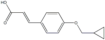 3-[4-(cyclopropylmethoxy)phenyl]prop-2-enoic acid