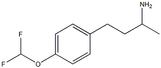 3-[4-(difluoromethoxy)phenyl]-1-methylpropylamine Structure