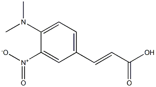 3-[4-(dimethylamino)-3-nitrophenyl]prop-2-enoic acid Structure