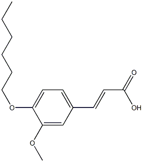 3-[4-(hexyloxy)-3-methoxyphenyl]prop-2-enoic acid 结构式