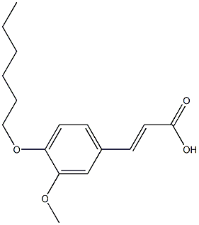 3-[4-(hexyloxy)-3-methoxyphenyl]prop-2-enoic acid Struktur