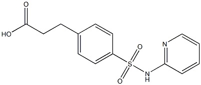 3-[4-(pyridin-2-ylsulfamoyl)phenyl]propanoic acid 结构式