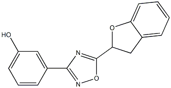 3-[5-(2,3-dihydro-1-benzofuran-2-yl)-1,2,4-oxadiazol-3-yl]phenol Structure