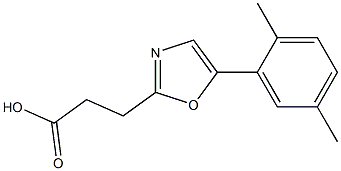 3-[5-(2,5-dimethylphenyl)-1,3-oxazol-2-yl]propanoic acid|