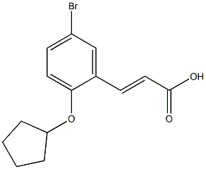 3-[5-bromo-2-(cyclopentyloxy)phenyl]prop-2-enoic acid|
