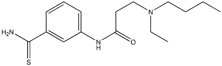 3-[butyl(ethyl)amino]-N-(3-carbamothioylphenyl)propanamide Struktur