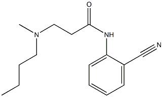 3-[butyl(methyl)amino]-N-(2-cyanophenyl)propanamide 结构式