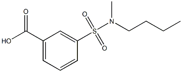 3-[butyl(methyl)sulfamoyl]benzoic acid Struktur