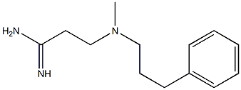 3-[methyl(3-phenylpropyl)amino]propanimidamide,,结构式