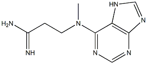 3-[methyl(7H-purin-6-yl)amino]propanimidamide|