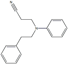 3-[phenyl(2-phenylethyl)amino]propanenitrile Structure