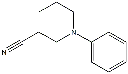 3-[phenyl(propyl)amino]propanenitrile 化学構造式
