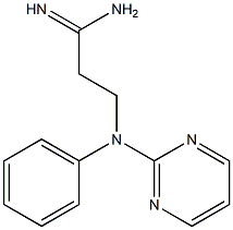 3-[phenyl(pyrimidin-2-yl)amino]propanimidamide Struktur