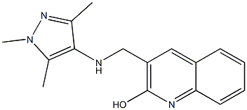 3-{[(1,3,5-trimethyl-1H-pyrazol-4-yl)amino]methyl}quinolin-2-ol