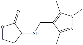 3-{[(1,3,5-trimethyl-1H-pyrazol-4-yl)methyl]amino}oxolan-2-one Structure