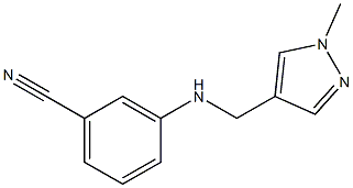 3-{[(1-methyl-1H-pyrazol-4-yl)methyl]amino}benzonitrile