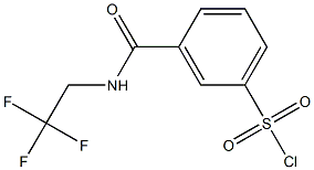 3-{[(2,2,2-trifluoroethyl)amino]carbonyl}benzenesulfonyl chloride 结构式