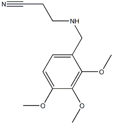 3-{[(2,3,4-trimethoxyphenyl)methyl]amino}propanenitrile|