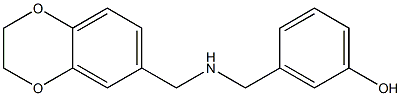 3-{[(2,3-dihydro-1,4-benzodioxin-6-ylmethyl)amino]methyl}phenol Structure