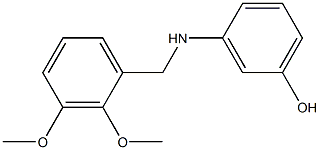 3-{[(2,3-dimethoxyphenyl)methyl]amino}phenol Structure