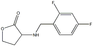 3-{[(2,4-difluorophenyl)methyl]amino}oxolan-2-one,,结构式