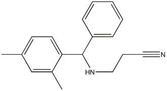  3-{[(2,4-dimethylphenyl)(phenyl)methyl]amino}propanenitrile
