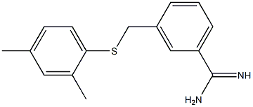 3-{[(2,4-dimethylphenyl)sulfanyl]methyl}benzene-1-carboximidamide|