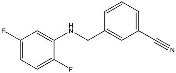 3-{[(2,5-difluorophenyl)amino]methyl}benzonitrile Structure