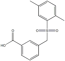 3-{[(2,5-dimethylbenzene)sulfonyl]methyl}benzoic acid|