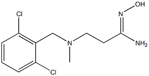 3-{[(2,6-dichlorophenyl)methyl](methyl)amino}-N'-hydroxypropanimidamide Structure