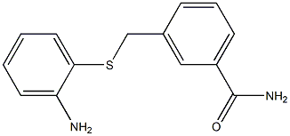 3-{[(2-aminophenyl)thio]methyl}benzamide Structure