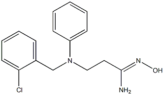 3-{[(2-chlorophenyl)methyl](phenyl)amino}-N'-hydroxypropanimidamide Structure