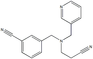 3-{[(2-cyanoethyl)(pyridin-3-ylmethyl)amino]methyl}benzonitrile|