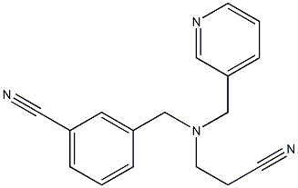  3-{[(2-cyanoethyl)(pyridin-3-ylmethyl)amino]methyl}benzonitrile