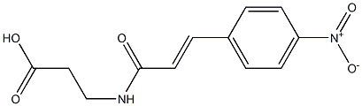 3-{[(2E)-3-(4-nitrophenyl)prop-2-enoyl]amino}propanoic acid Structure